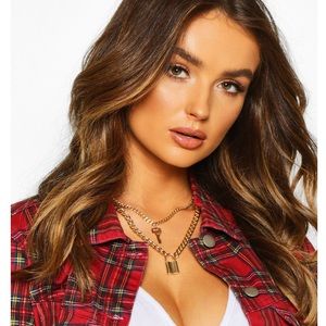 ✨New Layered Key & Lock Chain Necklace